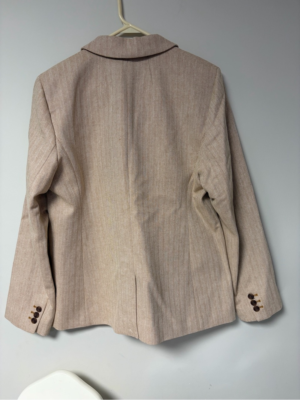 J. Crew Women's Beige Tan Herringbone Blazer - Picture 3 of 3